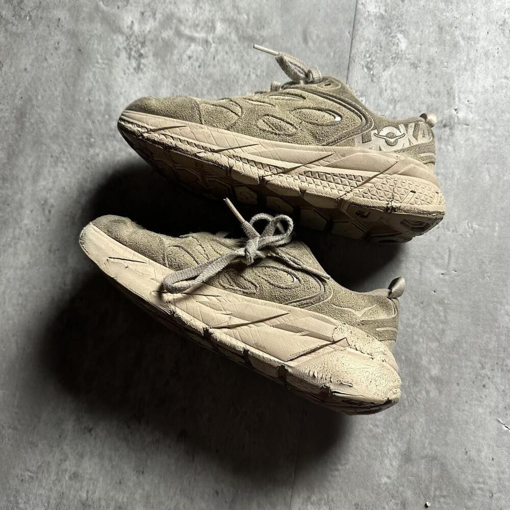 Hoka-one-one Women's Cream and Tan Top